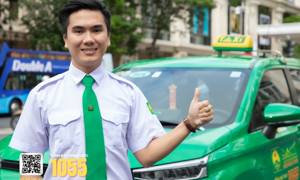 Đội ngũ tài xế taxi Mai Linh được đào tạo chuyên nghiệp, phục vụ hành khách nhiệt tình 