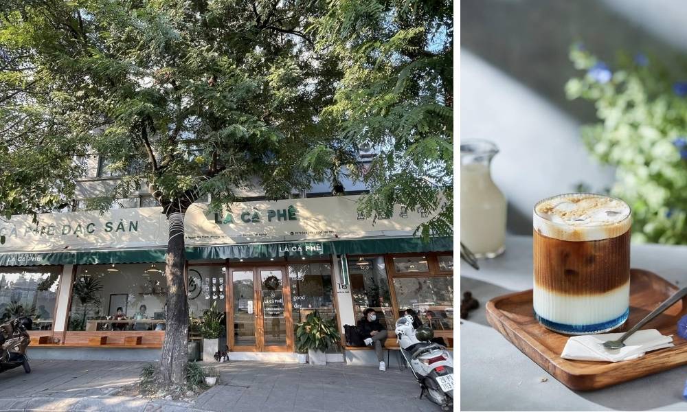 Nhâm nhi tách cafe ngắm nhìn đường phố tại Là Cà Phê