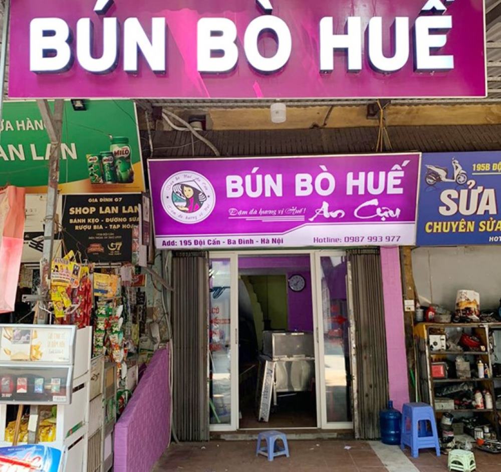 Bún bò Huế An Cựu Đội Cấn 