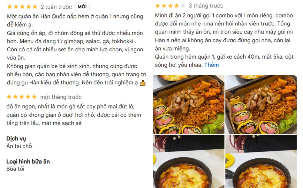 Các đánh giá từ thực khách từng thưởng thức tại Xù Food