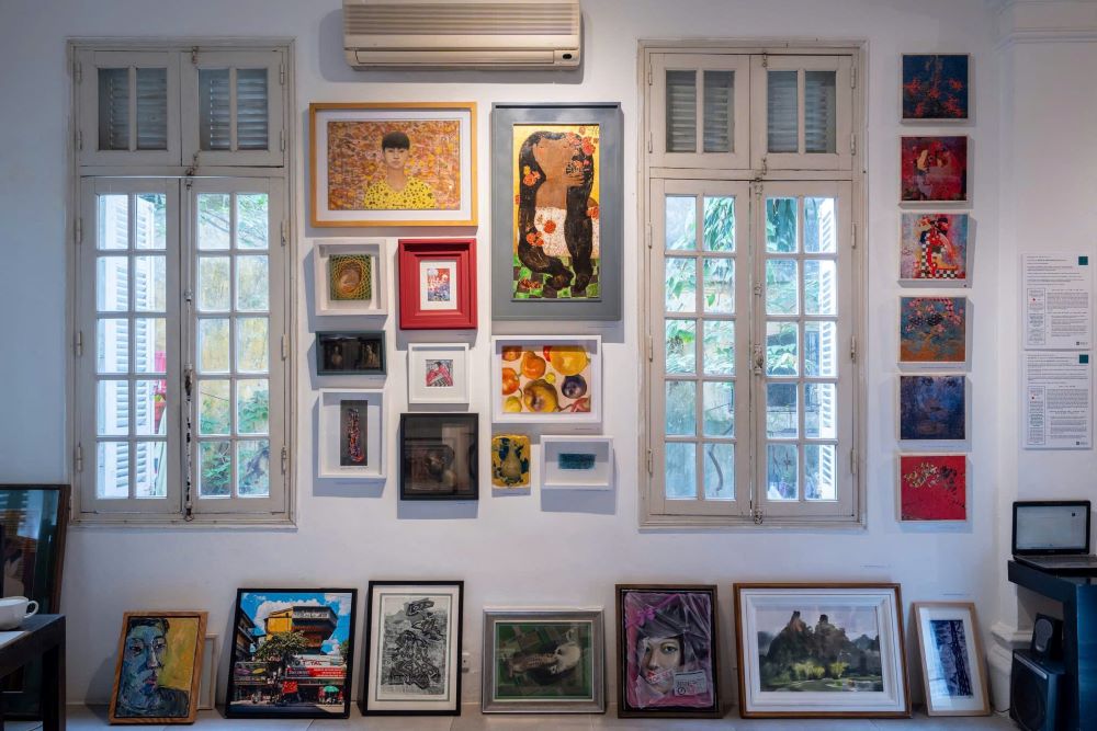 Một góc nghệ thuật tại Manzi Art Space and Cafe