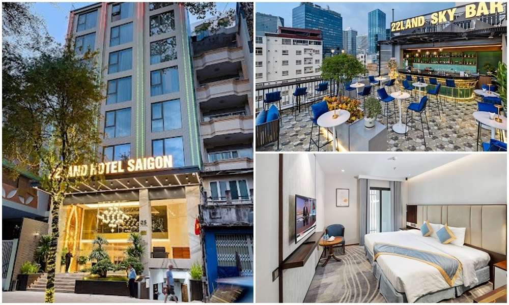 Phòng nghỉ hiện đại và sạch sẽ của 22Land Hotel Premium Saigon (Ảnh: Google Maps)