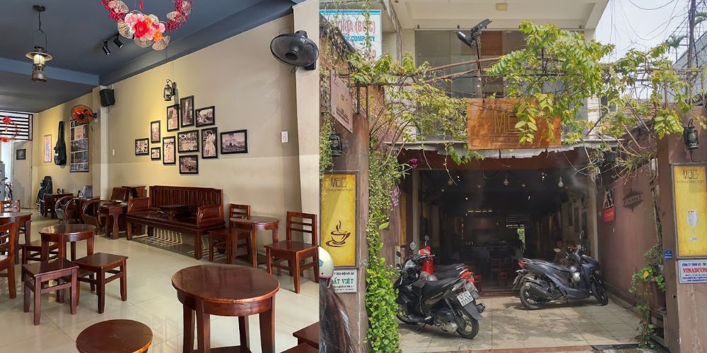 Đúng như tên gọi, Mộc Cafe có không gian rất mộc mạc như ở nhà 