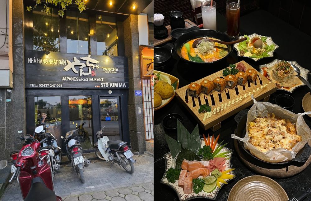 Quán Nhật Kim Mã Izakaya Yancha nằm ngay mặt tiền phường Kim Mã nên rất dễ tìm 