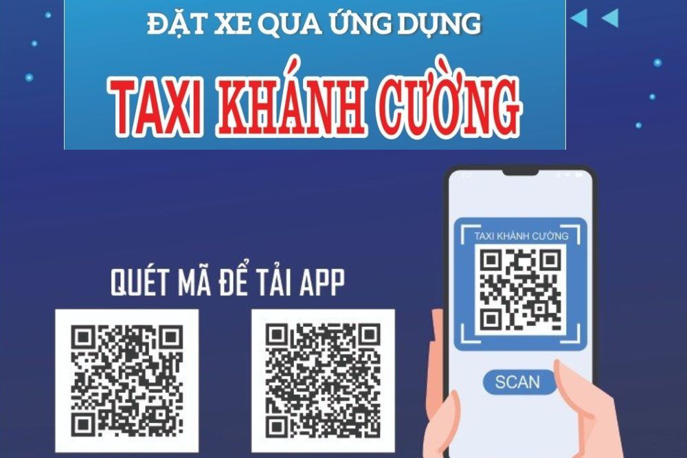 Đặt xe nhanh chóng bằng ứng dụng taxi Khánh Cường trên điện thoại (Ảnh: Sưu tầm Internet)