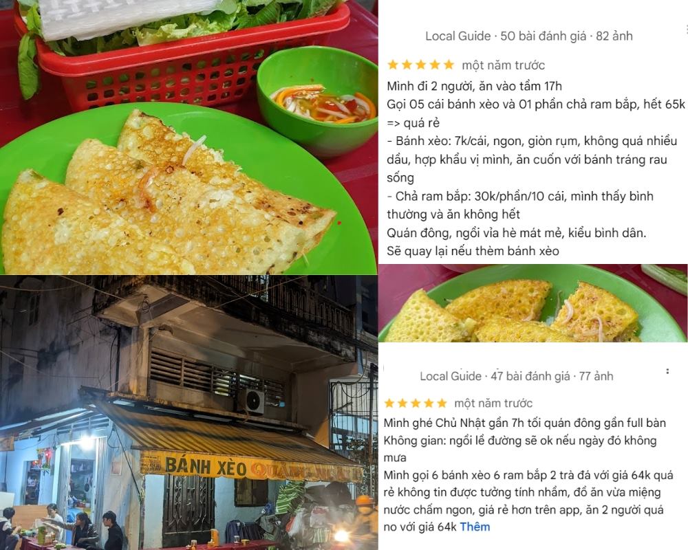 Bánh xèo quảng 7B/99 là quán bánh xèo ngon Sài Gòn đáng thử