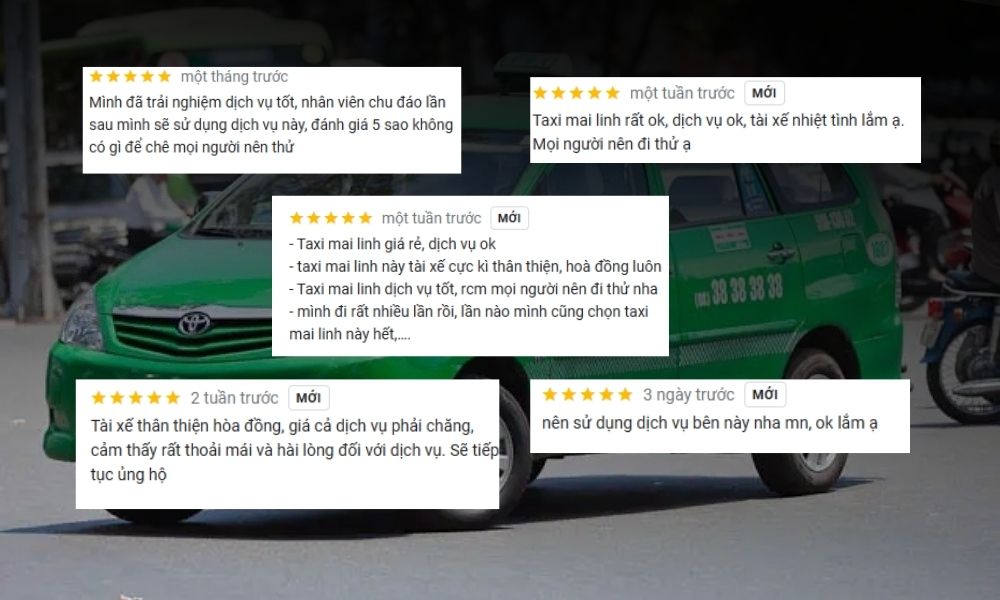 Khách hàng rất hài lòng khi đặt xe và thanh toán dịch vụ taxi Mai Linh Đồng Nai