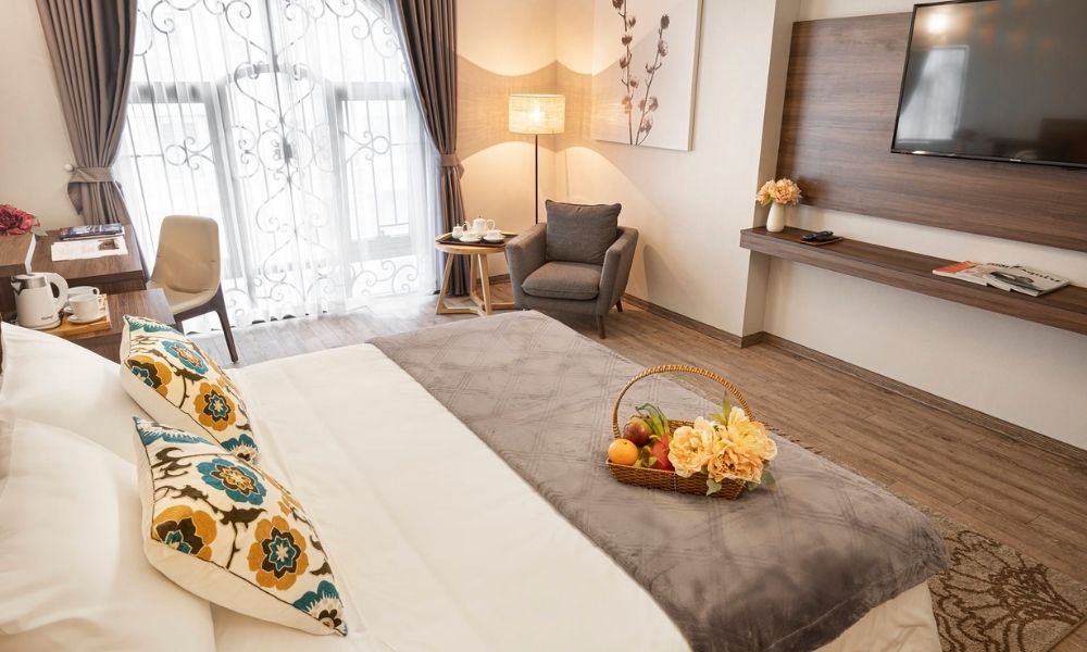 Không gian phòng ốc hiện đại, siêu tiện nghi tại Grace Hotel Ha Noi