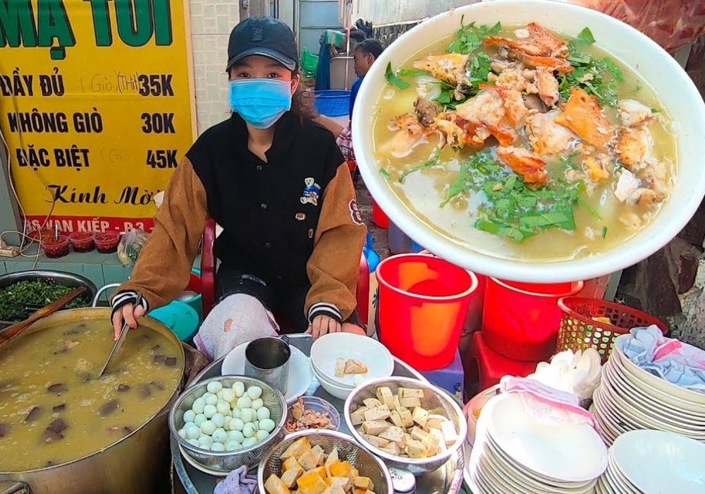 Mạ Tôi là một trong những quán bánh canh cua Sài Gòn ngon nhất đường Vạn Kiếp (Ảnh: Sưu tầm Internet)