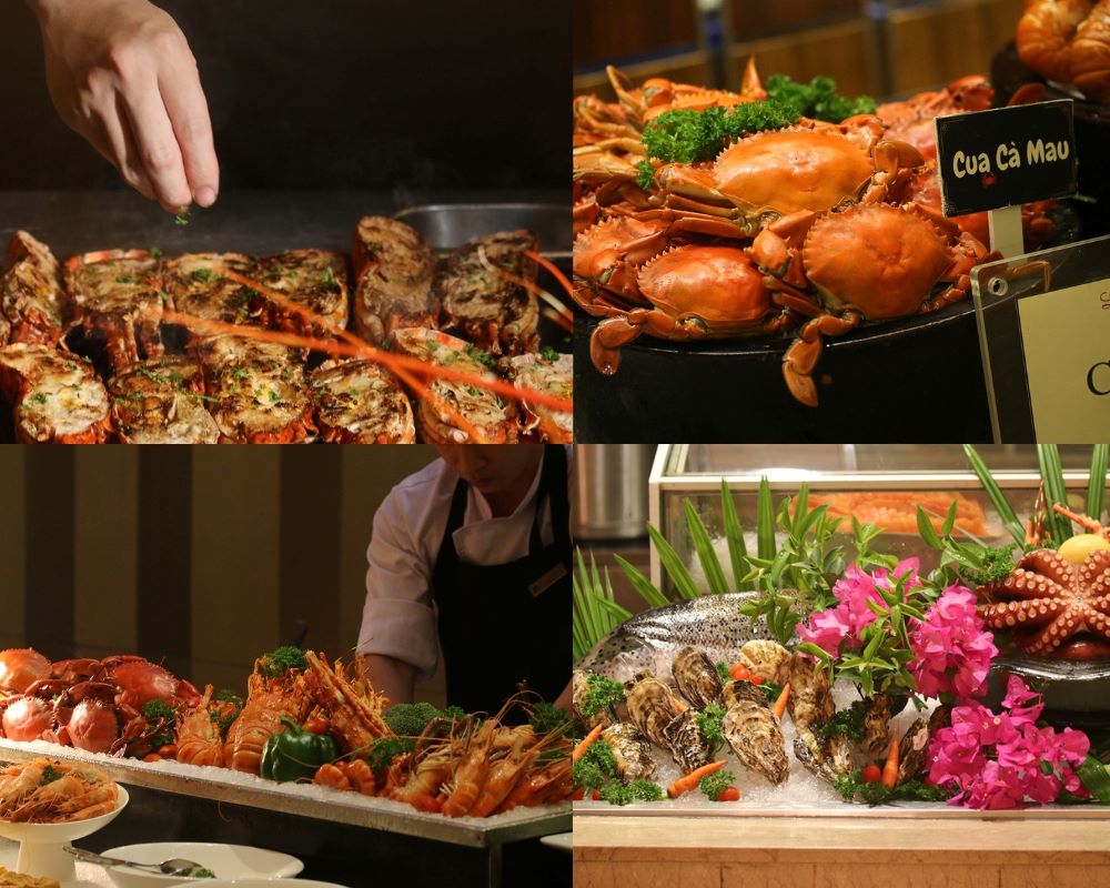 Nhà hàng buffet hải sản q1 La Brasserie là điểm hẹn sang trọng của dân bản địa lẫn khách quốc tế