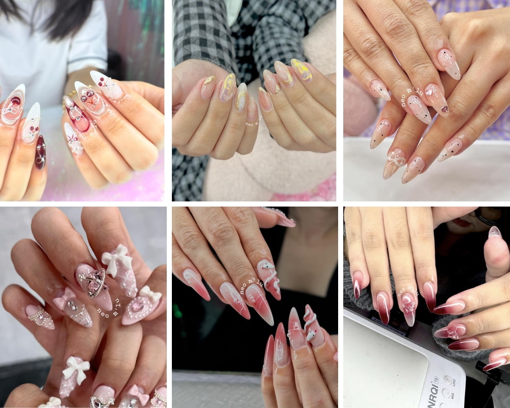 Một số mẫu móng đẹp và được yêu thích tại Neo M’lu - Nails (Ảnh: Neo M’lu - Nails)