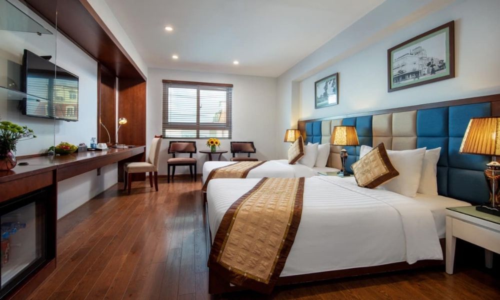 Không gian phòng siêu rộng rãi, hiện đại tại Skylark Hotel 4 sao