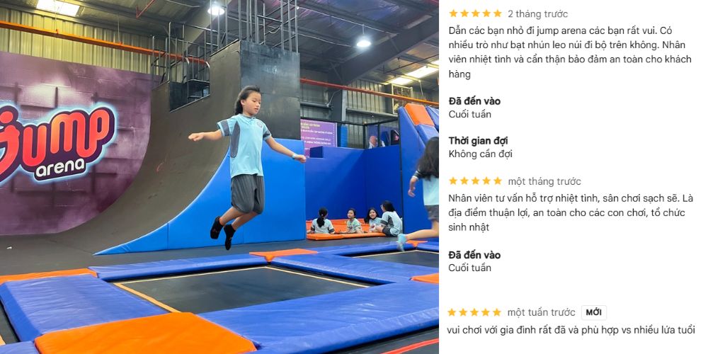 Jump Arena - Thế giới bạt nhún lý tưởng dành cho các bé