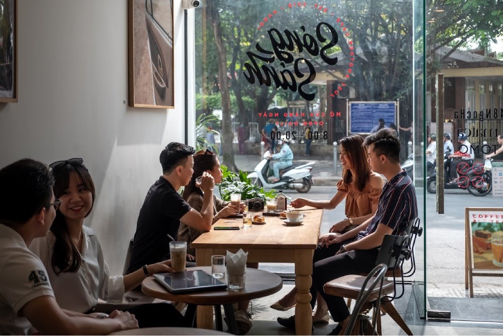 Sóng Sáng Cafe là điểm đến lý tưởng của nhiều bạn trẻ 