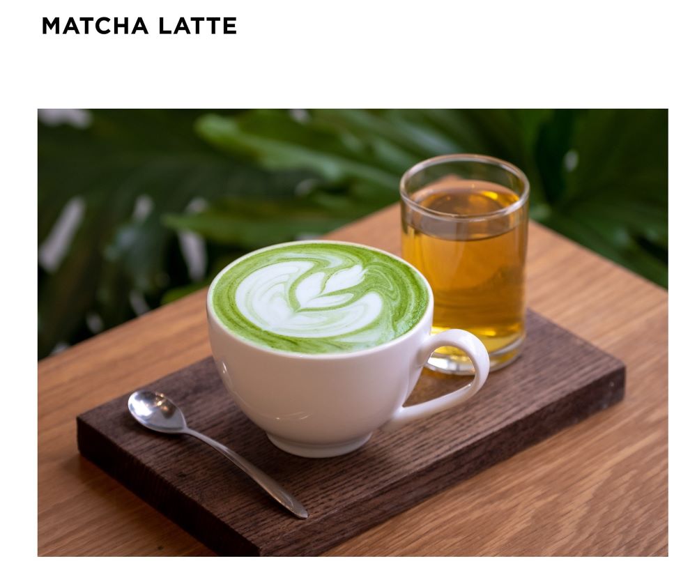 Mattcha Late là món đồ uống được yêu thích trong Sóng sánh menu (Ảnh: Fanpage Sóng Sánh Café)
