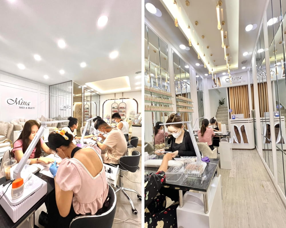 Không gian làm nail tại tiệm Mina Nails & Beauty (Ảnh: Mina Nails & Beauty)