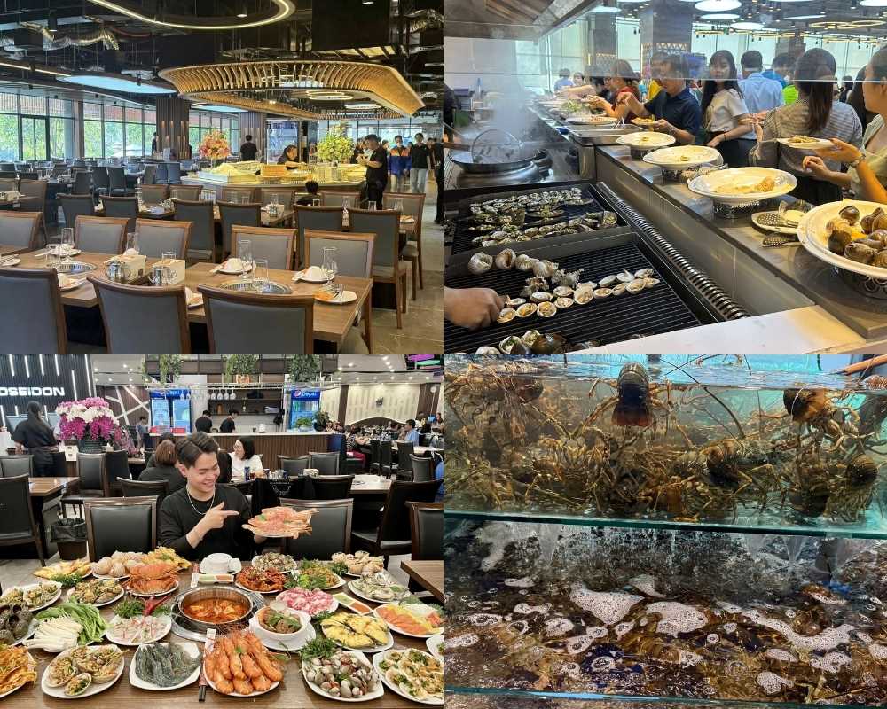 Với mức giá khoảng 500.000 VNĐ/người, Poseidon được đánh giá là nhà hàng buffet hải sản ngon rẻ TPHCM