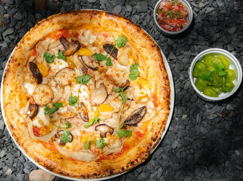 Pizza nấm ngon miệng tại nhà hàng 4P’s