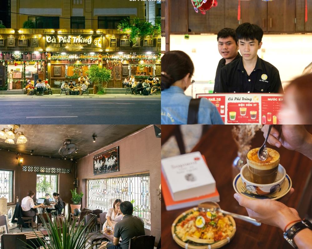 Thực khách có thể tìm về Sài Gòn xưa khi nhâm nhi tách cafe tại quán