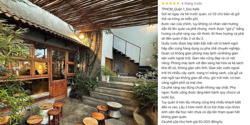 Soo Kafe Phan Kế Bính rất lý tưởng cho một ngày tĩnh lặng 