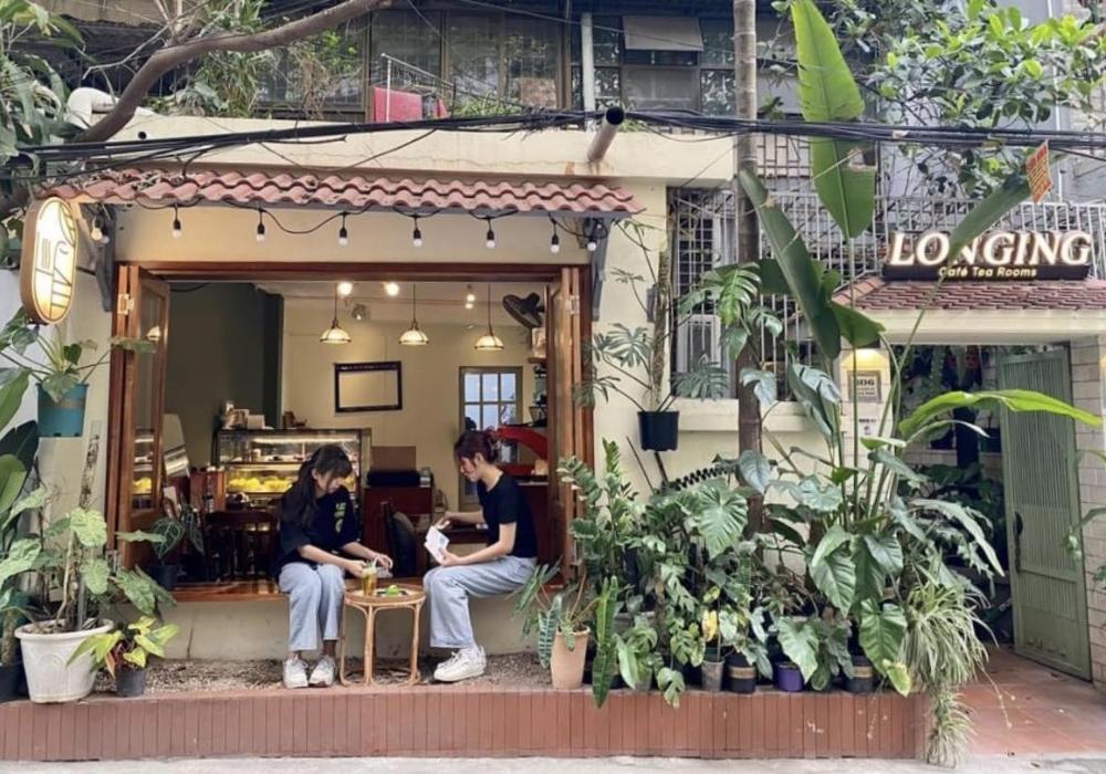 Không gian xanh mát của Longing Cafe 