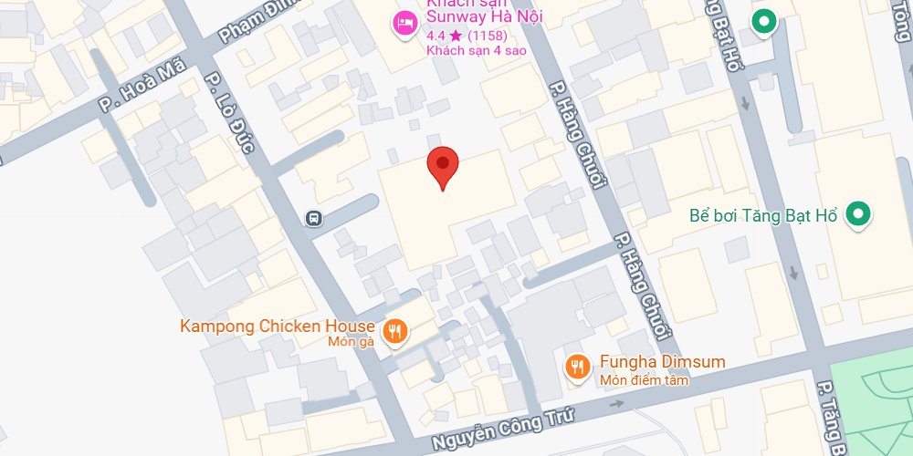 Aloha Hanoi Homestay nằm ở vị trí trung tâm đắc địa (Ảnh: Google maps)