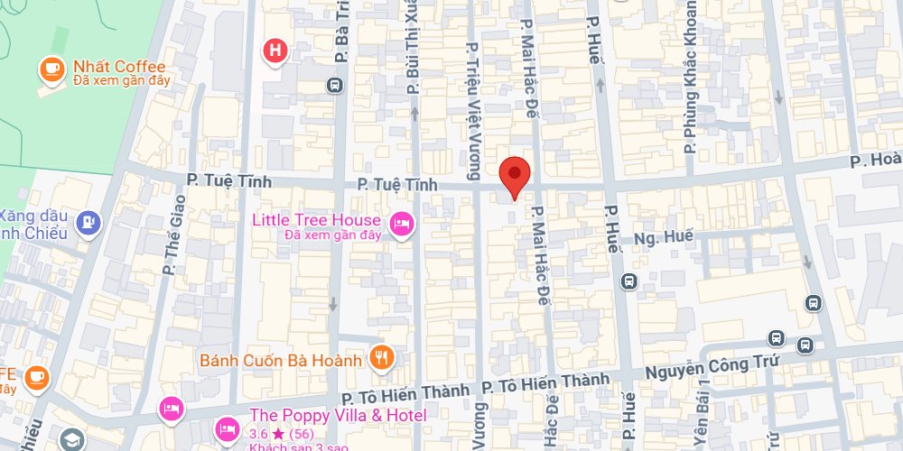 Lagom House nằm trên trục đường chính, thuận tiện đi lại (Ảnh: Google maps)