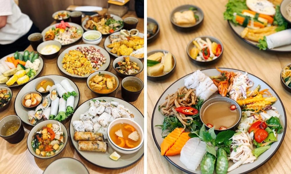 Nhà hàng buffet chay siêu hấp dẫn, đa dạng tại khu Ba Đình