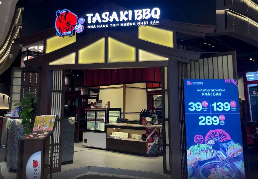 Tasaki BBQ là một trong những quán nướng Long Biên kiểu Nhật 