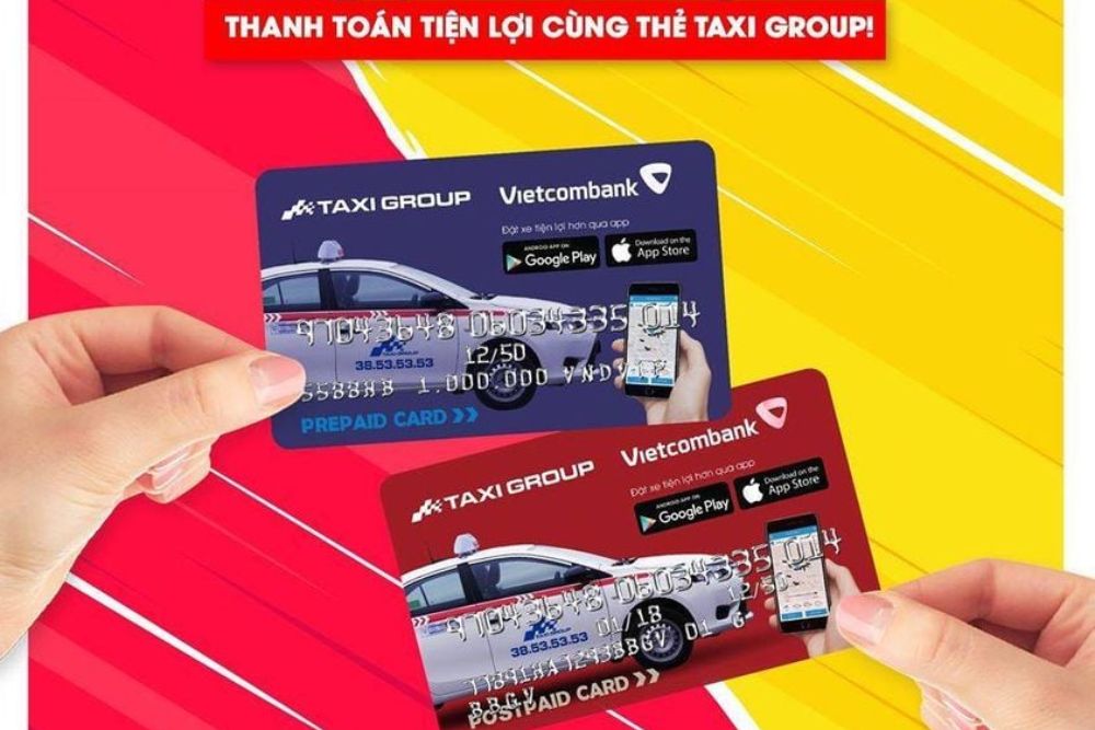 Khách hàng có thể thanh toán bằng thẻ thường hiệu Taxi Group (Ảnh: Sưu tầm Internet)