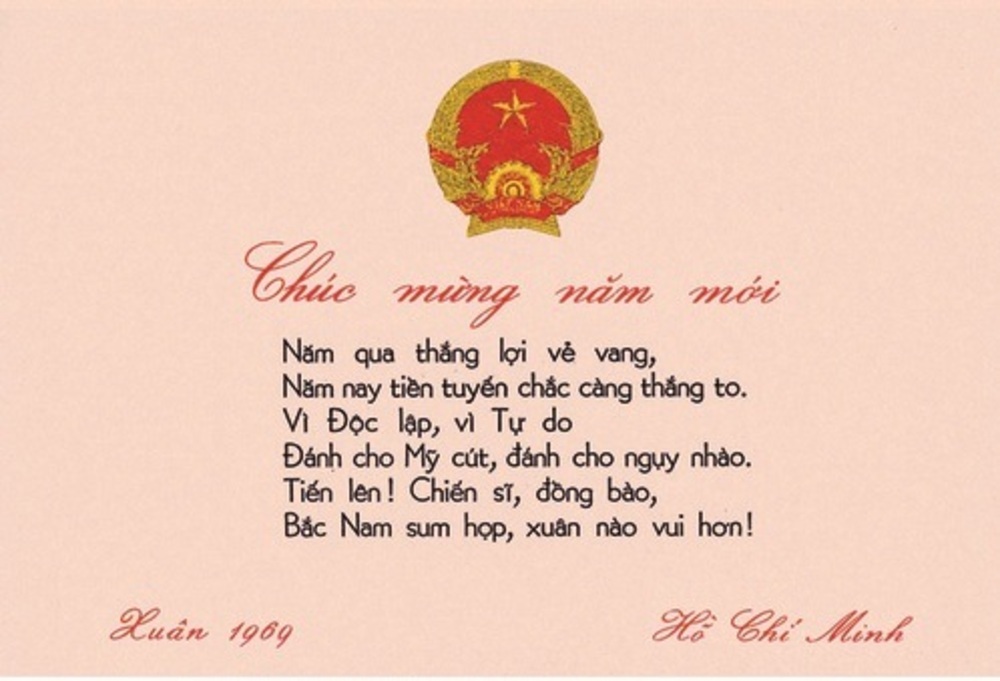 Thơ chúc Tết xuân Kỷ Dậu năm 1969 cũng là điện thư chúc mừng lần cuối của Bác trước lúc ra đi