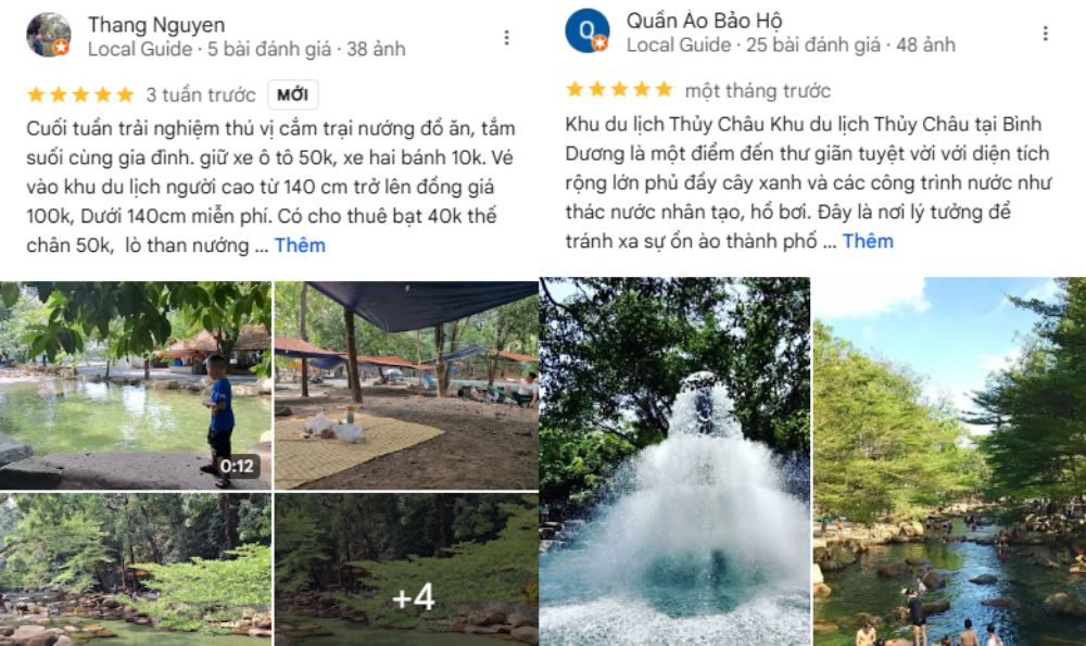 Khu du lịch Thủy Châu khiến du khách trầm trồ về không gian và cảnh quan tuyệt vời (Ảnh: Google maps)