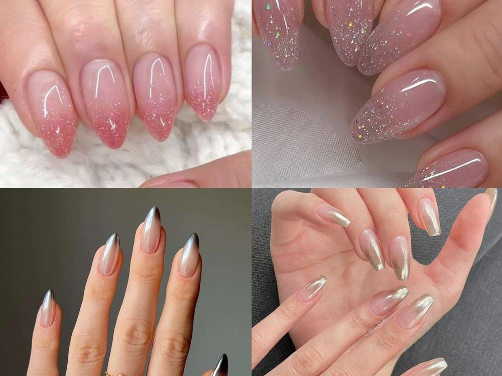 Các mẫu nail ombre được kết hợp và phối màu đa dạng