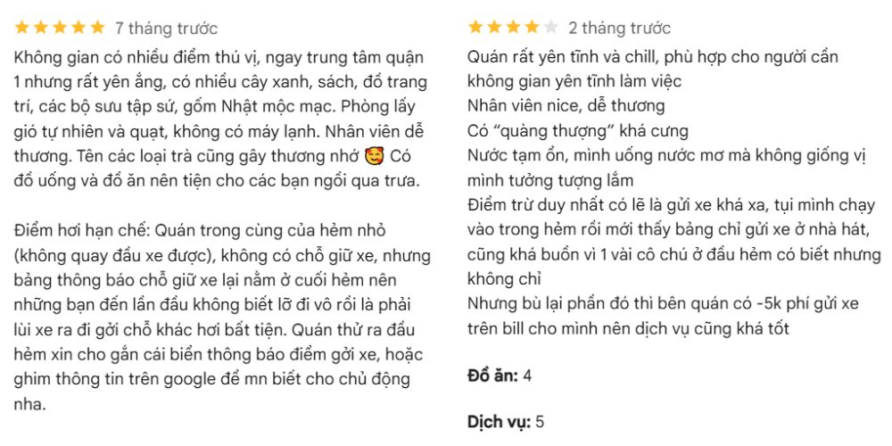 Quán rất yên tĩnh và có cả bé mèo dễ thương 