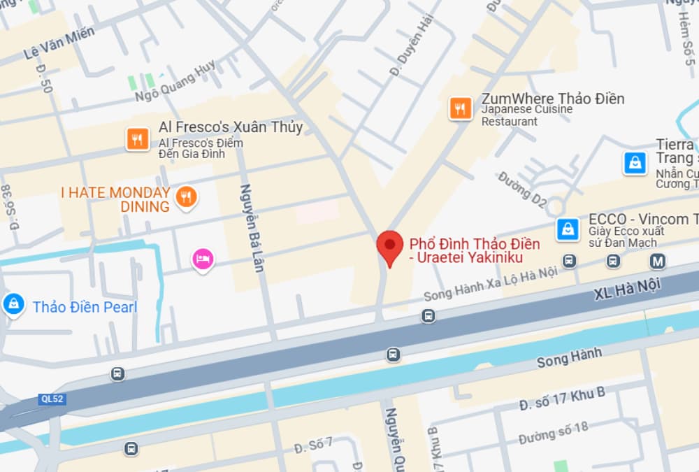 Hình ảnh vị trí Phổ Đình Thảo Điền trên bản đồ (Ảnh: Google Maps)