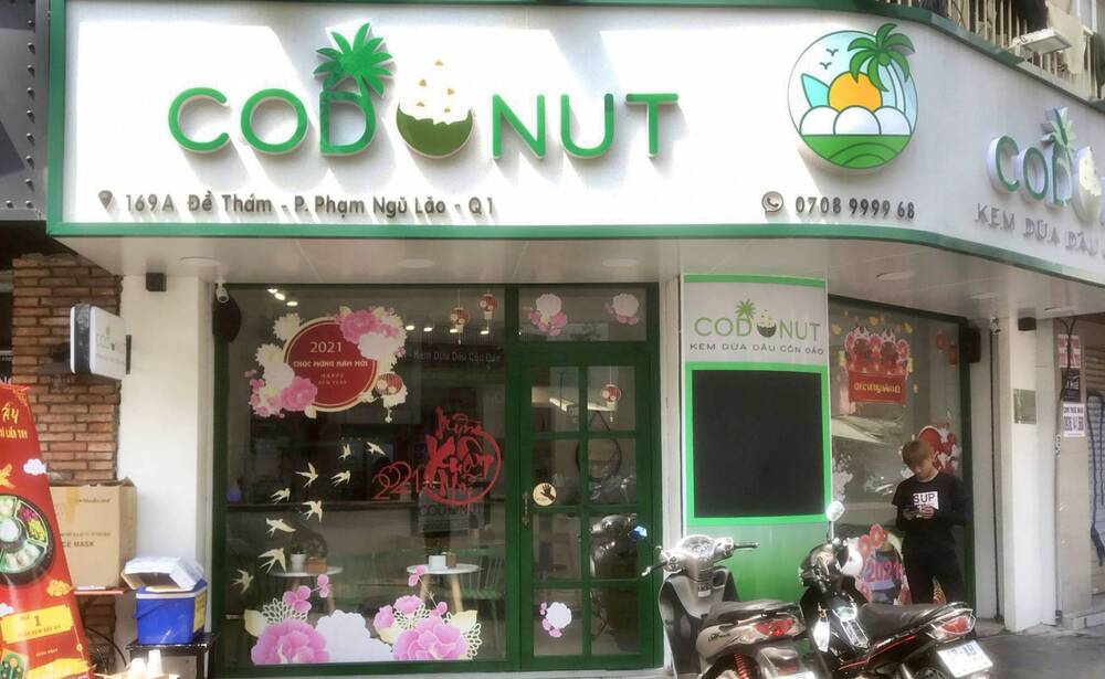 Kem dừa Codonut là quán kem dừa Quận 1 được nhiều người yêu thích (Ảnh: Sưu tầm Internet)