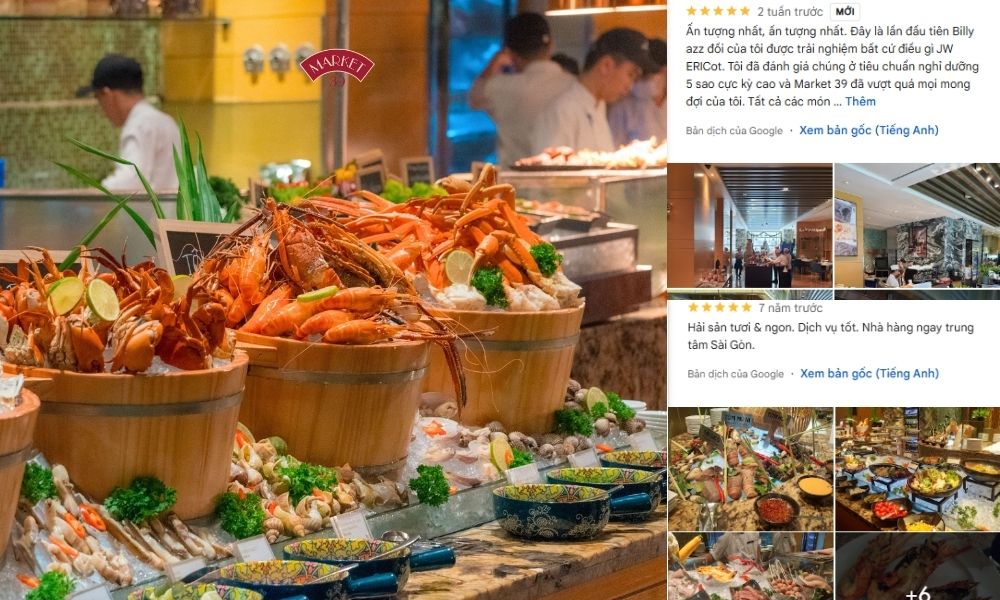 Market 39 là nhà hàng buffet hải sản ngon tại Quận 1