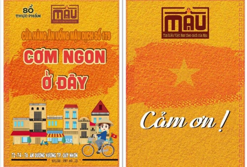 Menu nhà hàng được thiết kế khá bắt mắt (Ảnh: Sưu tầm internet)