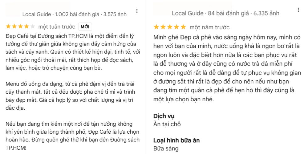 Bên cạnh nhiều đầu sách hay, Đẹp còn cung cấp menu thức uống ngon miệng 