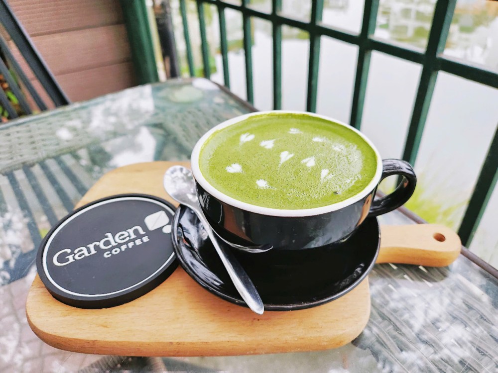 Matcha Latte khiến nhiều khách hàng mê mẩn tại Garden Coffee Đội Cấn (Ảnh: Sưu tầm Internet)