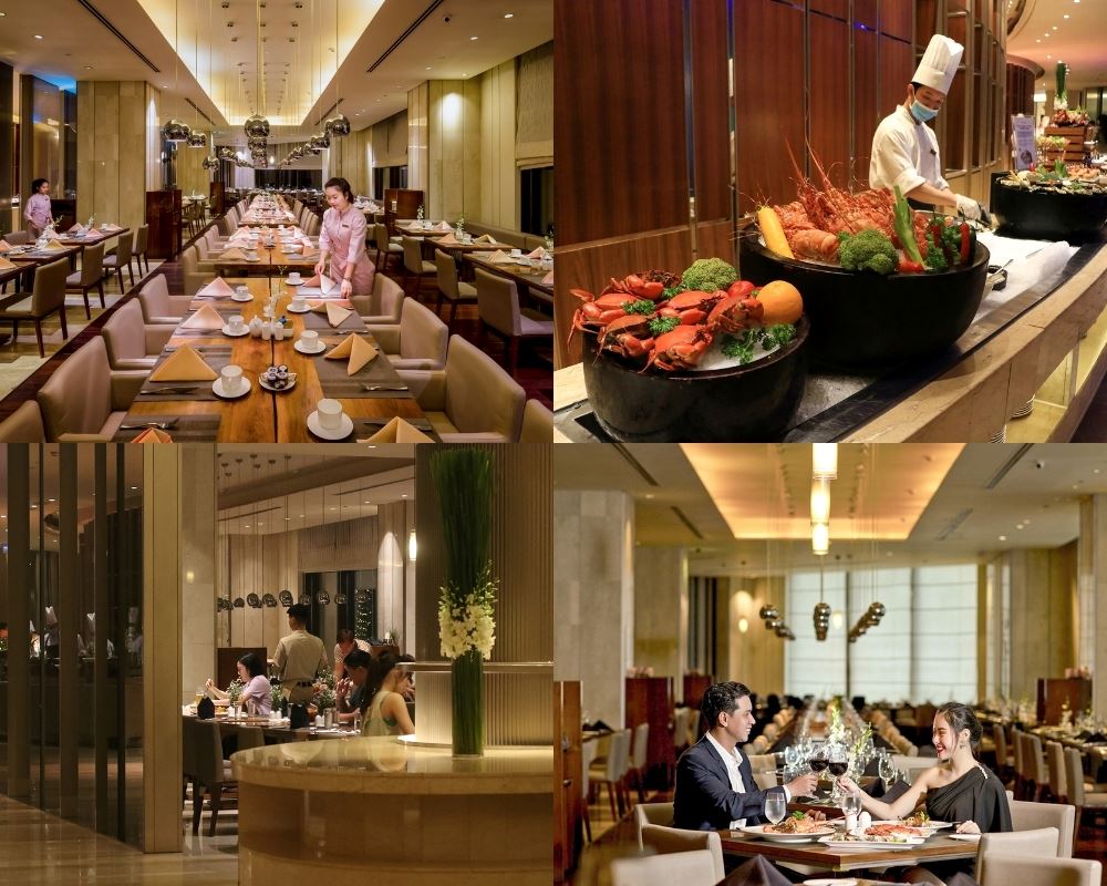 Không gian sang trọng của nhà hàng buffet hải sản TPHCM La Brasserie