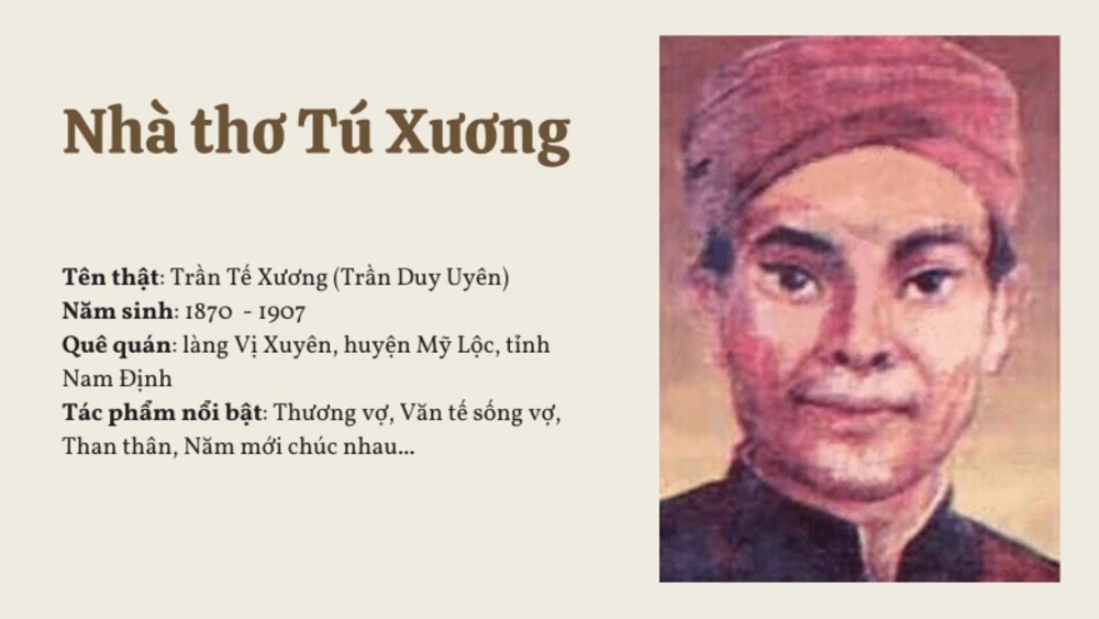 Thông tin về nhà thơ Tú Xương