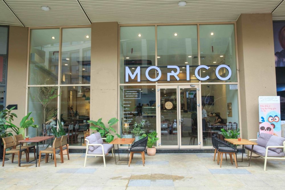 Morico là một quán cafe kiêm nhà hàng phục vụ cơm trưa phong cách Nhật Bản
