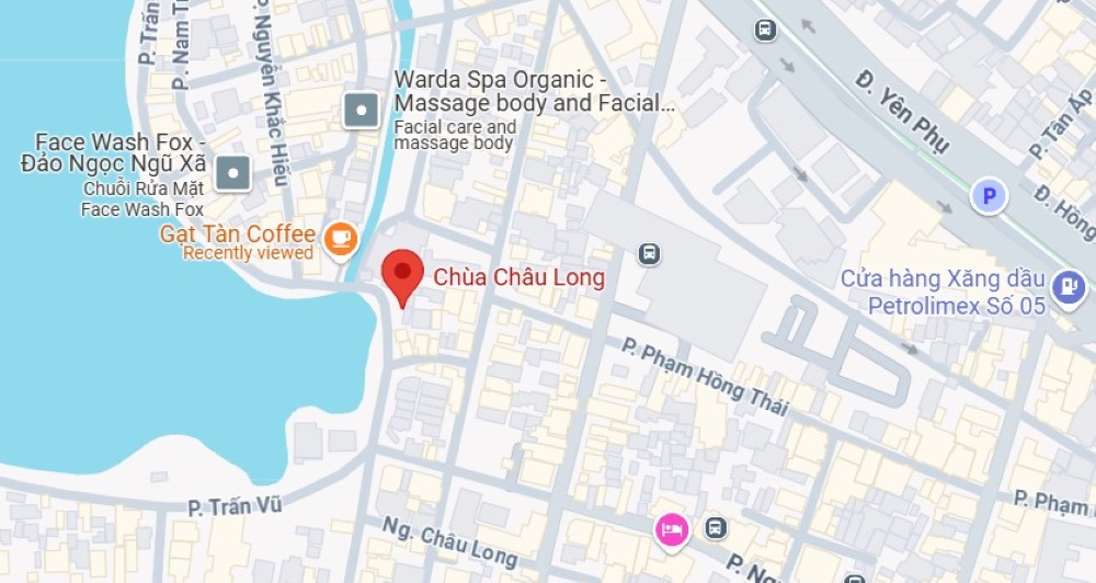 Vị trí chùa Châu Long trên Google Maps