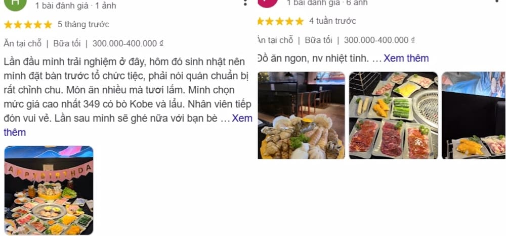 Khách hàng đánh giá Queen BBQ rất đáng thử và sẽ quay lại ( Ảnh: Sưu tầm Internet)