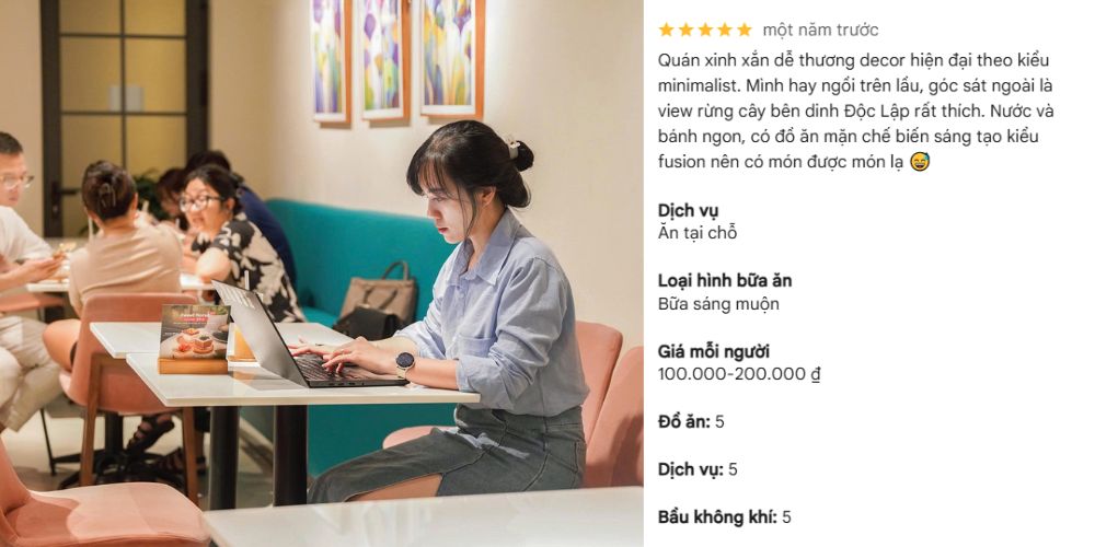 Paper & I có không gian rất yên tĩnh để chạy deadline hoặc đọc sách