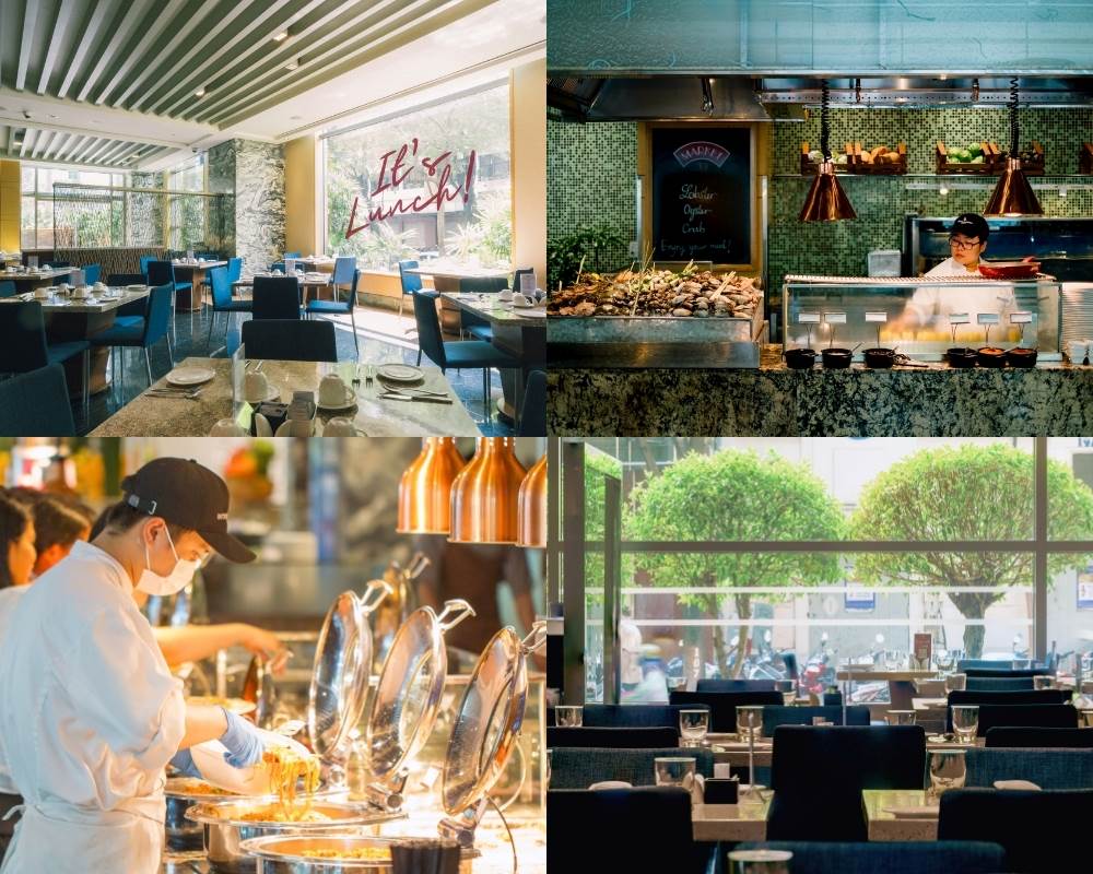 Không gian sang trọng của nhà hàng Market 39 tại tầng trệt JW Marriott