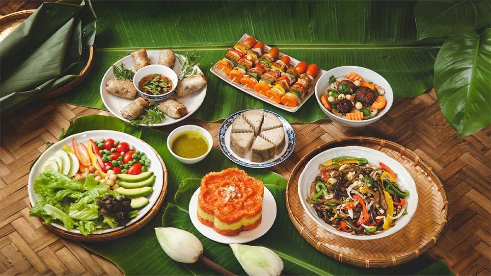 Cơm chay của quán rất ngon chẳng kém gì món mặn