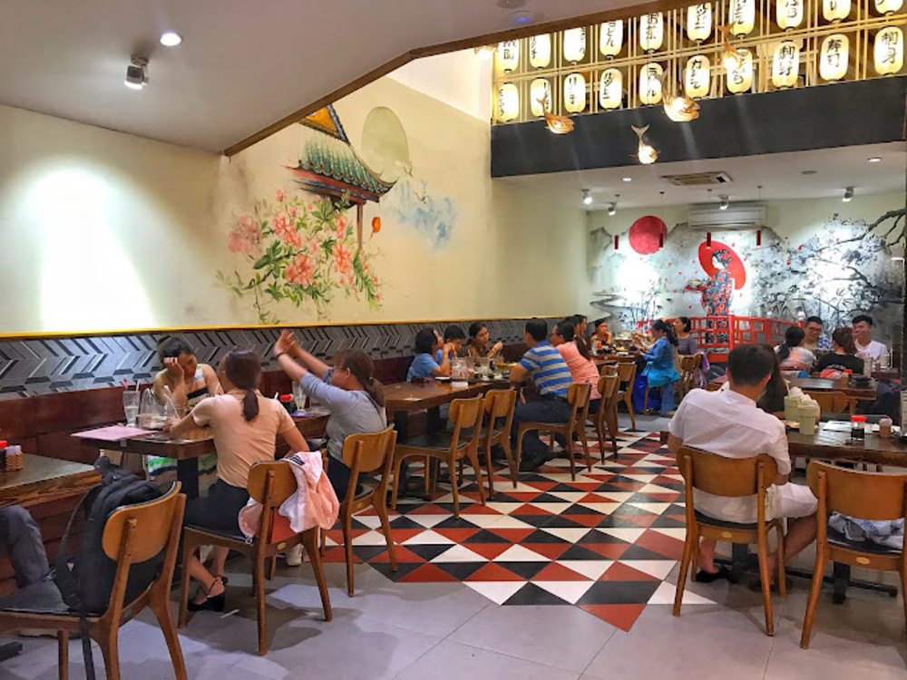 Không gian Taiki Sushi mang đậm phong cách Nhật Bản 