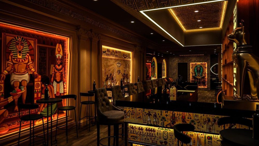 Không gian đậm chất Ai Cập cổ đại tại Cairo Lounge Bar (Ảnh: Cairo Lounge Bar)